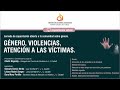 JORNADA DE CAPACITACIÓN ABIERTA A LA COMUNIDAD: GÉNERO, VIOLENCIAS, ATENCIÓN A VÍCTIMAS