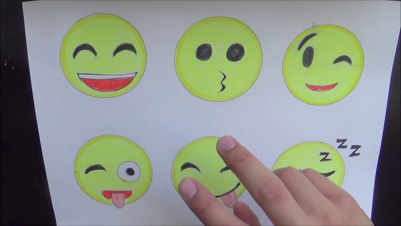 How to Draw Emojis Step by Step (9/23/ 2017) - YouTube