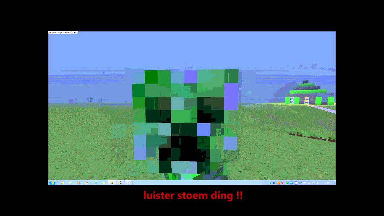 Minecraft hoe tem je een creeper ! - YouTube