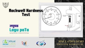 Rockwell Hardness Test | लघुपाठ | Lagu paTa I Simulation Demo
