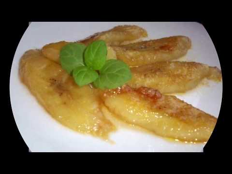 Жареные бананы в карамели. Ммм....