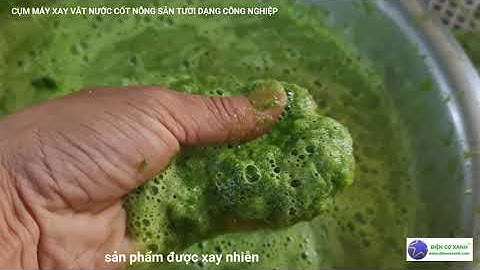 Cụm máy xay vắt nước cốt rau củ quả, nông sản hiệu quả - ĐIỆN CƠ XANH 0984467870