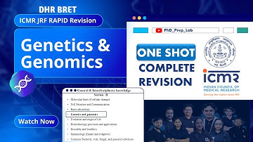 DHR ICMR JRF II RAPID REVISION II GENETICS & GENOMICS