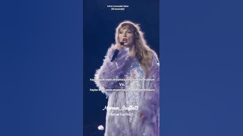 Taylor Swift least streamed song from each album Vs. Taylor Swift most streamed album from each song