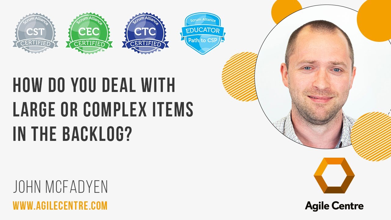 How do you deal with large or complex items in the backlog? - YouTube