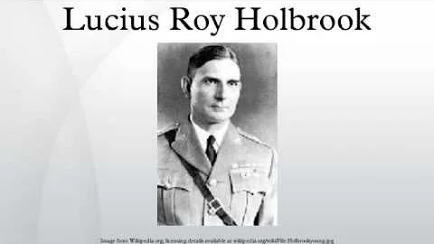 Lucius Roy Holbrook