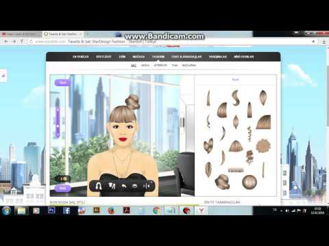 Stardoll 6 SD lik topuz saç yapımı