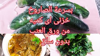 بسرعة الصاروخ خزنى اى كميه من ورق العنب على ضمانتى وعن تجربه وهستخدمه معاكم بعد مافرزته عملى كمان 