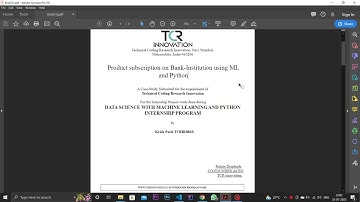 Portuguese Bank Marketing Data Analysis | APRIL BATCH | TCR Innovation