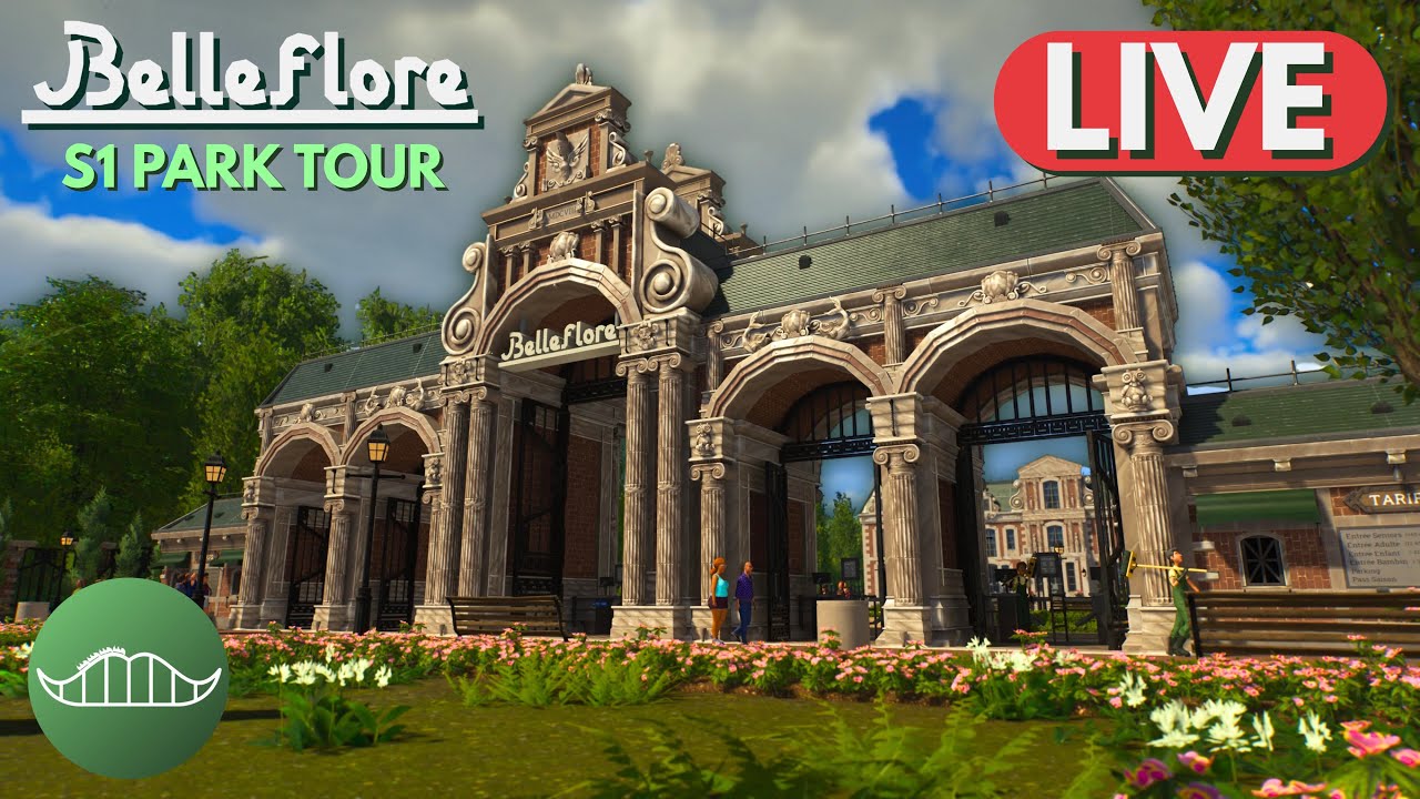 Touring MY REALISTIC REGIONAL PARK | Belleflore Season 1 Tour | Planet Coaster 2