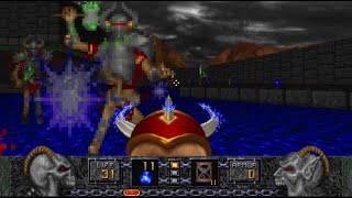 HERETIC { HERETIC+HEXEN } Enhanced Game Options - E1M3 GATEHOUSE - Bring Them Oneth ( ALL SECRETS )