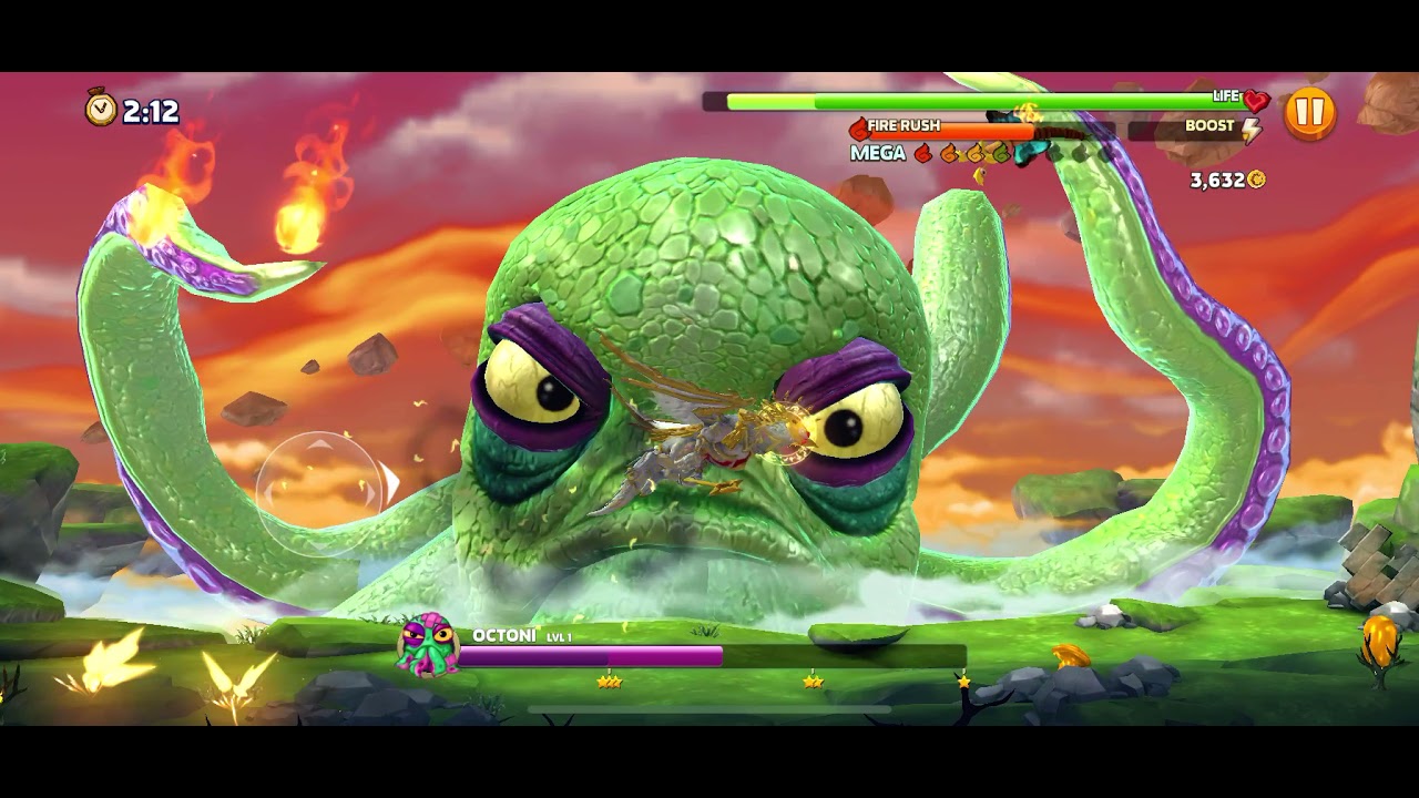 [Hungry dragon] How to defeat Octoni with one dragon. [ハングリードラゴン] オクトオニ ...