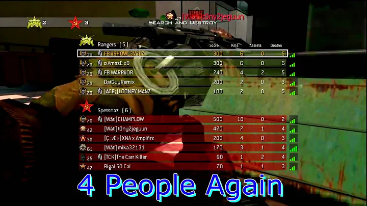 MW2: Ninja Defuse 1 v 4 X2