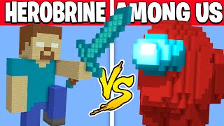 HEROBRINE vs AMONG US – PvZ vs Minecraft vs Smash