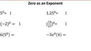 7 1 Negative and Zero Exponents