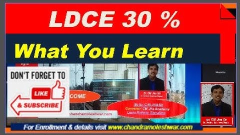 What We Learned in LDCE Course