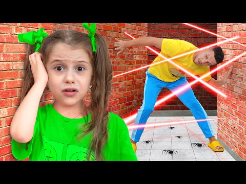 Eva and Dad Escape Room and other Challenges for kids