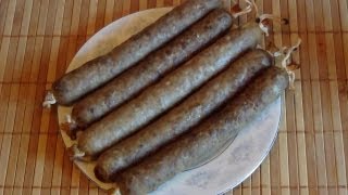 Колбаски охотничьи (рецепт приготовления). Колбаски охотничьи (рецепт приготовления).