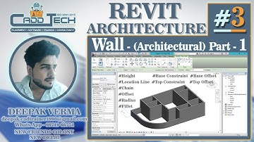 #3 | Create Wall In Revit  | Adjust Height of Wall | Revit Architecture @DeepakVerma_cad