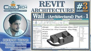 #3 | Create Wall In Revit  | Adjust Height of Wall | Revit Architecture @DeepakVerma_dp