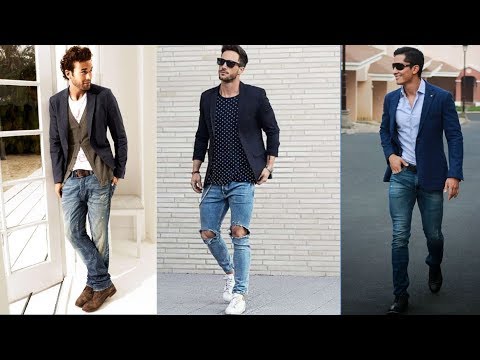 casual men's blazer look