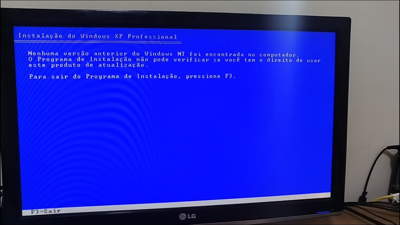 デスクトップPC【Windows非対応】 Windows XP Error: 