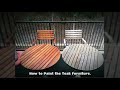 Painting Teak Wood Furniture to Make It Look Brand New Painting Teak Wood Furniture to Make It Look Brand New