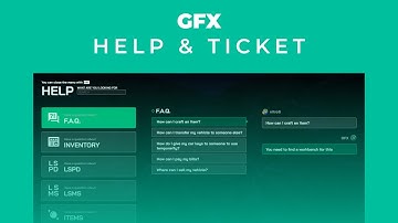 GFX Fivem Advanced Help&Ticket System