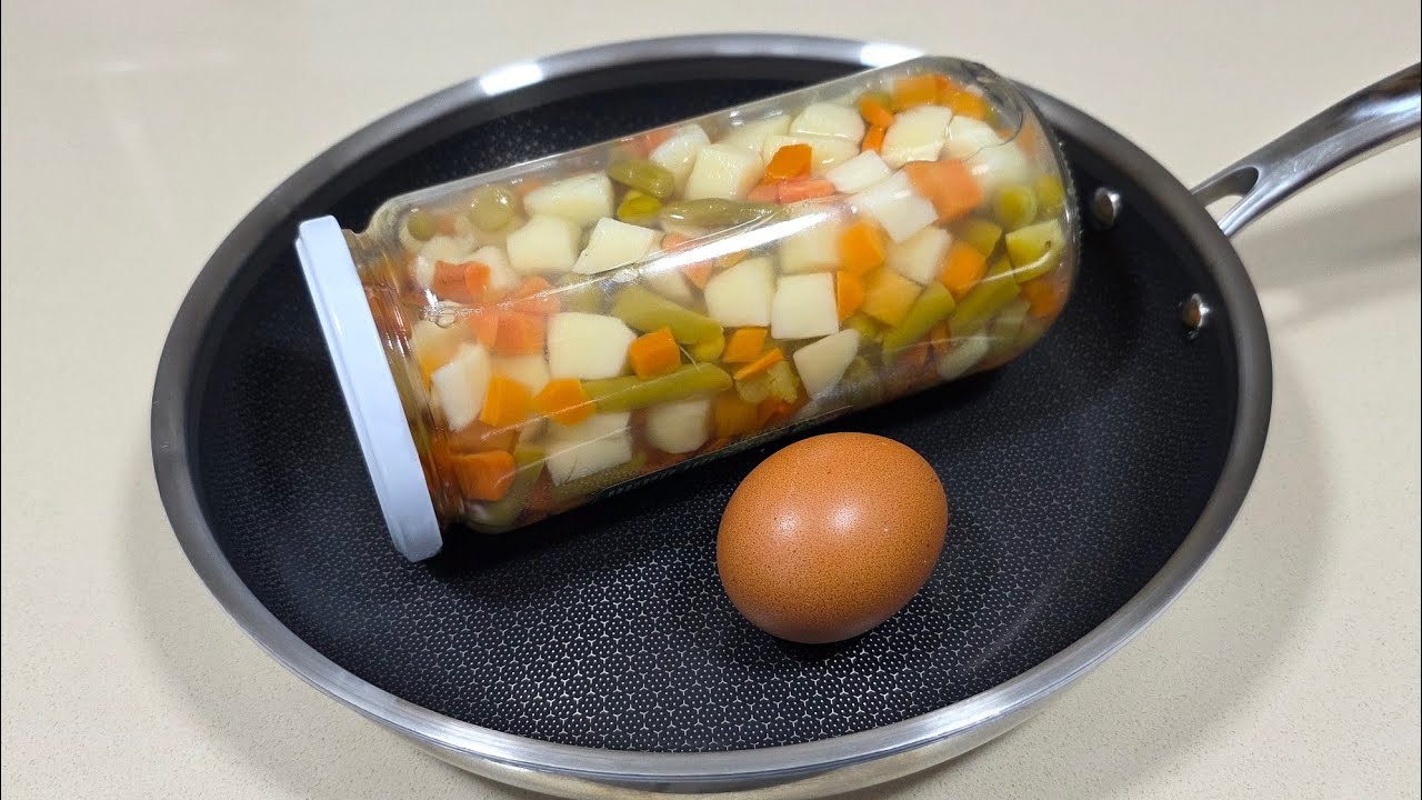 🫙🥚 Comida rápida con un bote de verduras y huevo // BEATRIZ COCINA 