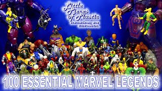 Top 100 Marvel Legends Esenciales / Top 100 Essential Marvel Legends Little Pieces Plastic