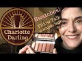 Charlotte Tilbury Charlotte Darling palette: swatches/comparison to Pillow Talk/eye look.