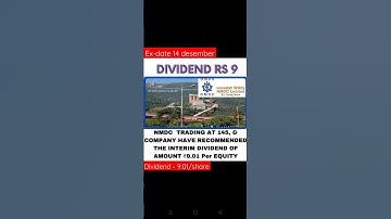 #Shorts NMDC dividend announce