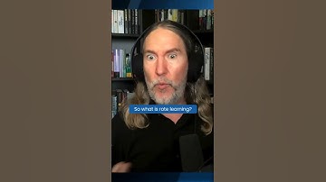 Zijn uitleg van uit het hoofd leren is HILARIOUS!