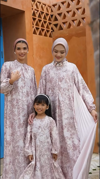 Pretty #rayawithgeulis kelima, LEELAVATI SERIES ❤️ #geulis #eidoutfit #dresslebaran #dressanak