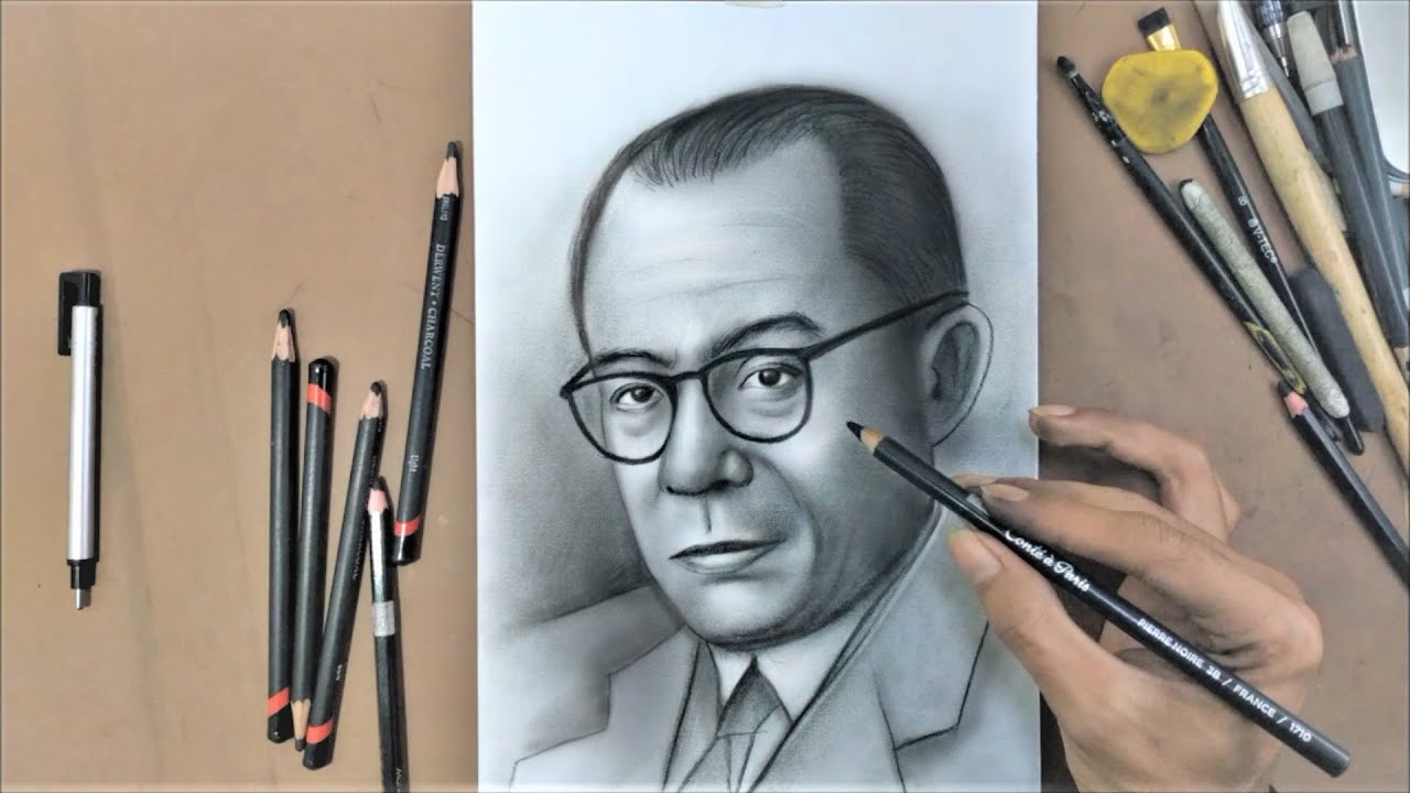 Sketsa Soekarno Pensil - Arini Gambar