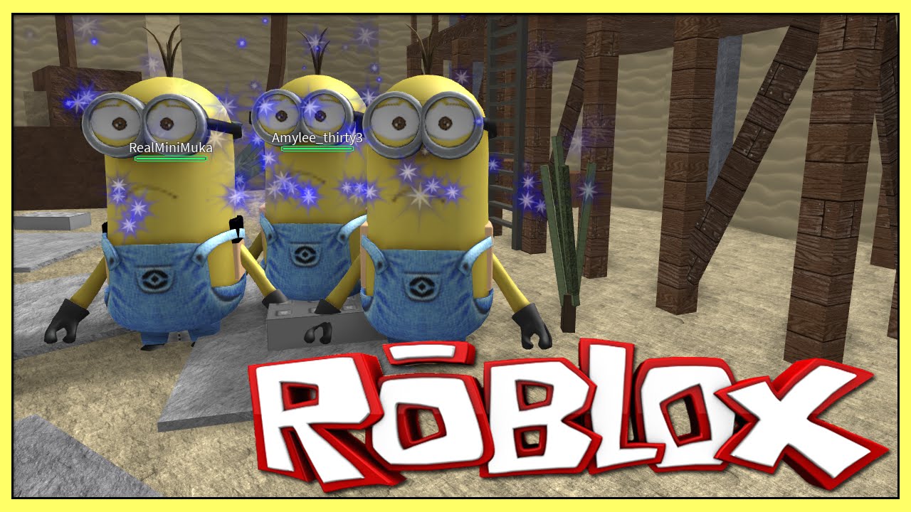 Roblox Minion Freeze Tag W Amylee And Minimuka Youtube - minion song roblox