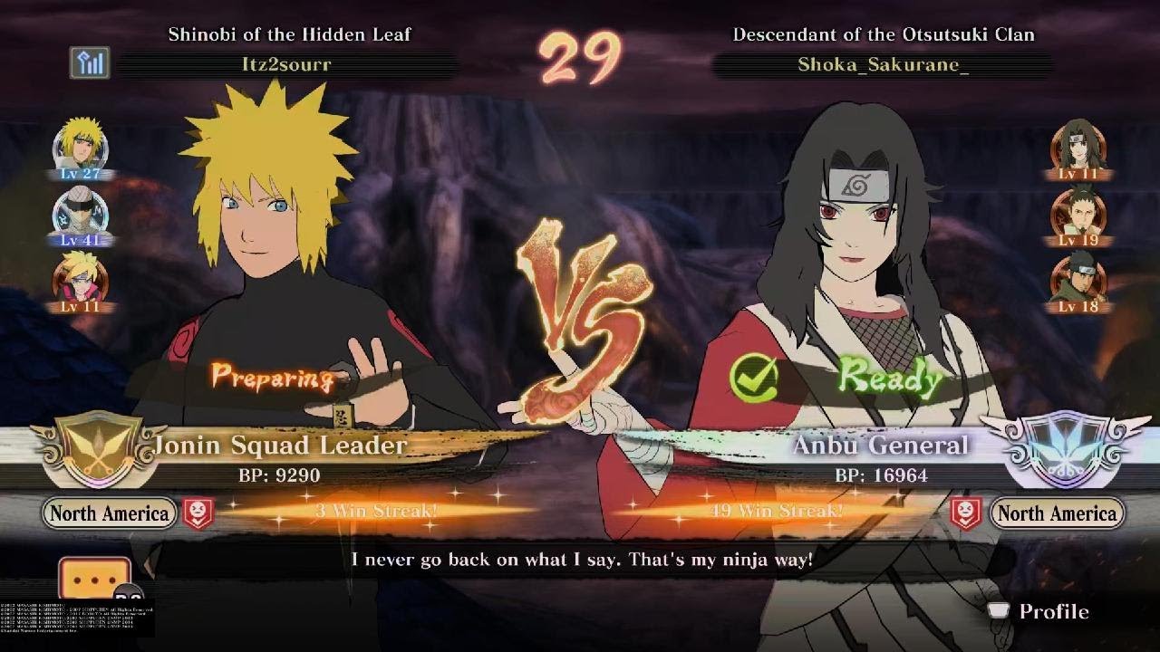 Kurenai vs Minato NARUTO STORM CONNECTIONS online Ranked gameplay No Commentary