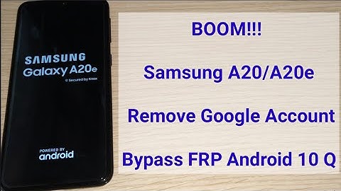 BOOM!!! Samsung A20/A20e Remove Google Account. Bypass FRP. Android 10 Q