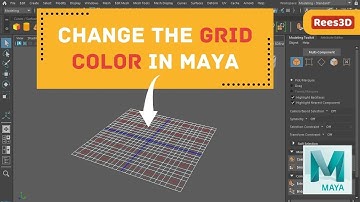 How to change the Grid color in Maya 2023 | Rees3D.com