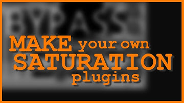 Make your own saturation plugins! Use the compressor on your DAW