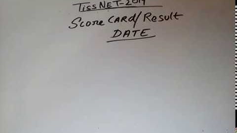 TISSNET-2019 || RESULT DATE IN OFFICIAL WEBSITE  || # MUST WATCH