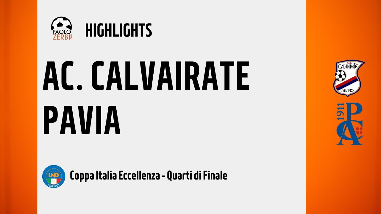 [HIGHLIGHTS] Coppa Italia Eccellenza 24/25 - Quarti di Finale - Calvairate Pavia