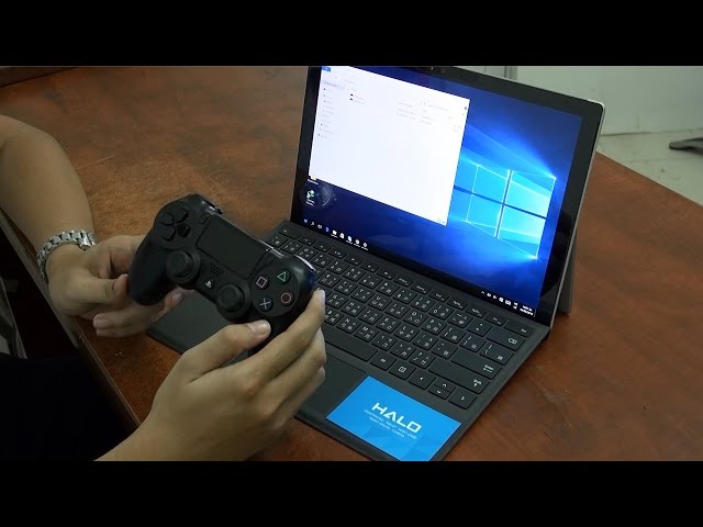 [Haloshop] Hướng dẫn kết nối tay cầm PS4 với PC Windows