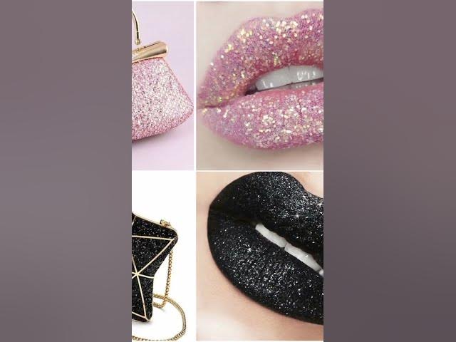 glitter pink Vs glitter black💖🖤/dress 👗/nails 💅/purse 👛/heels 👠 etc..#shorts #queenabeena