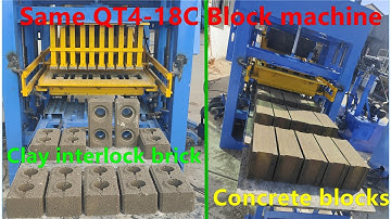 New technical QT4-18C hydraulic auto clay concrete male & female lego interlock brick making machine