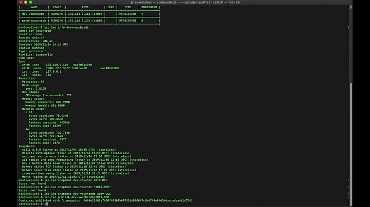 LXD Backups   Snapshot, Publish, Export, Download