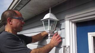 How to replace an outside light