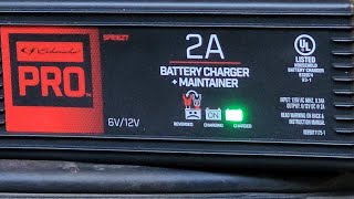 Using the Schumacher Pro Automotive 6 12 Volt, 2 Amp Battery Charger