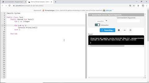 VB.Net: Esempio utilizzo ciclo For