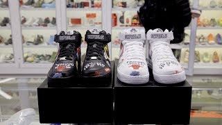 supreme nba air force 1 black